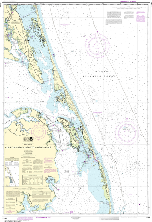 NOAA Chart 12204: Currituck Beach Light to Wimble Shoals