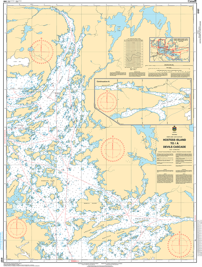 CHS Print-on-Demand Charts Canadian Waters-6107: Hostess Island to/€ Devils Cascade, CHS POD Chart-CHS6107