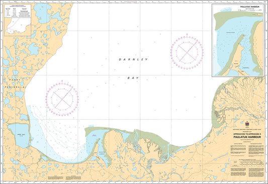 CHS Chart 7687: Approaches to/Approches à Paulatuk Harbour