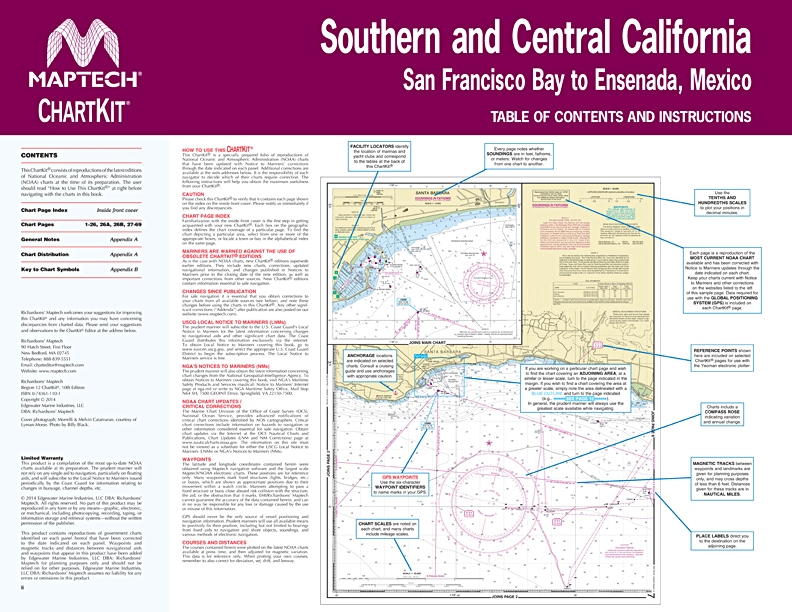 Captain’s-Nautical-Supplies-MapTech-ChartKit-Region12-Southern-Central-California-Coast-San-Francisco-Bay-Los-Angeles-San-Diego-Ensenada-Mexico-P2
