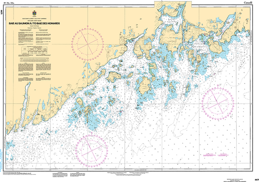 CHS Print-on-Demand Charts Canadian Waters-4471: Baie au Saumon €/to Baie des Homards, CHS POD Chart-CHS4471