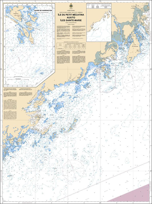 CHS Chart 4468: Île du Petit Mécatina aux/to Îles Sainte-Marie