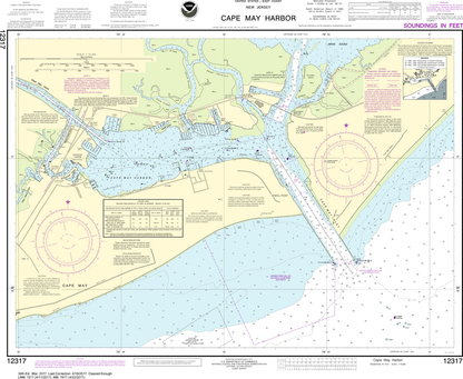 NOAA Chart 12317: Cape May Harbor