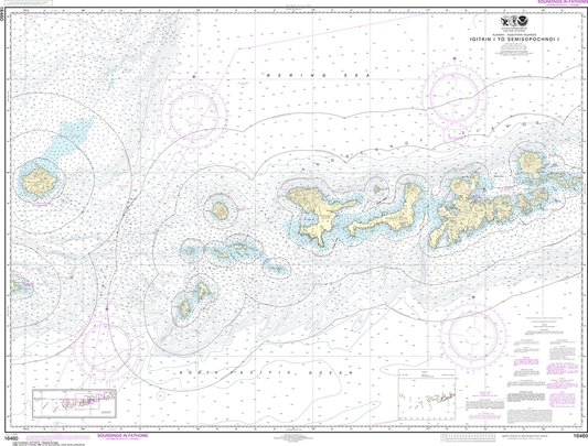 NOAA Chart 16460: Igitkin ls to Semisopochnoi Island