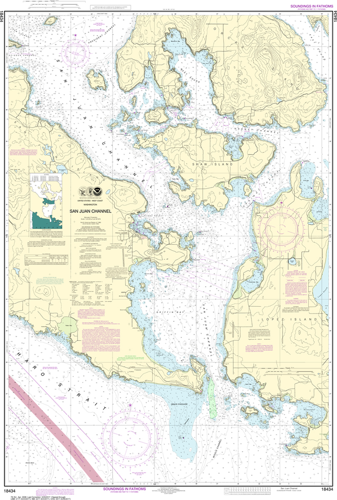 NOAA Chart 18434: San Juan Channel
