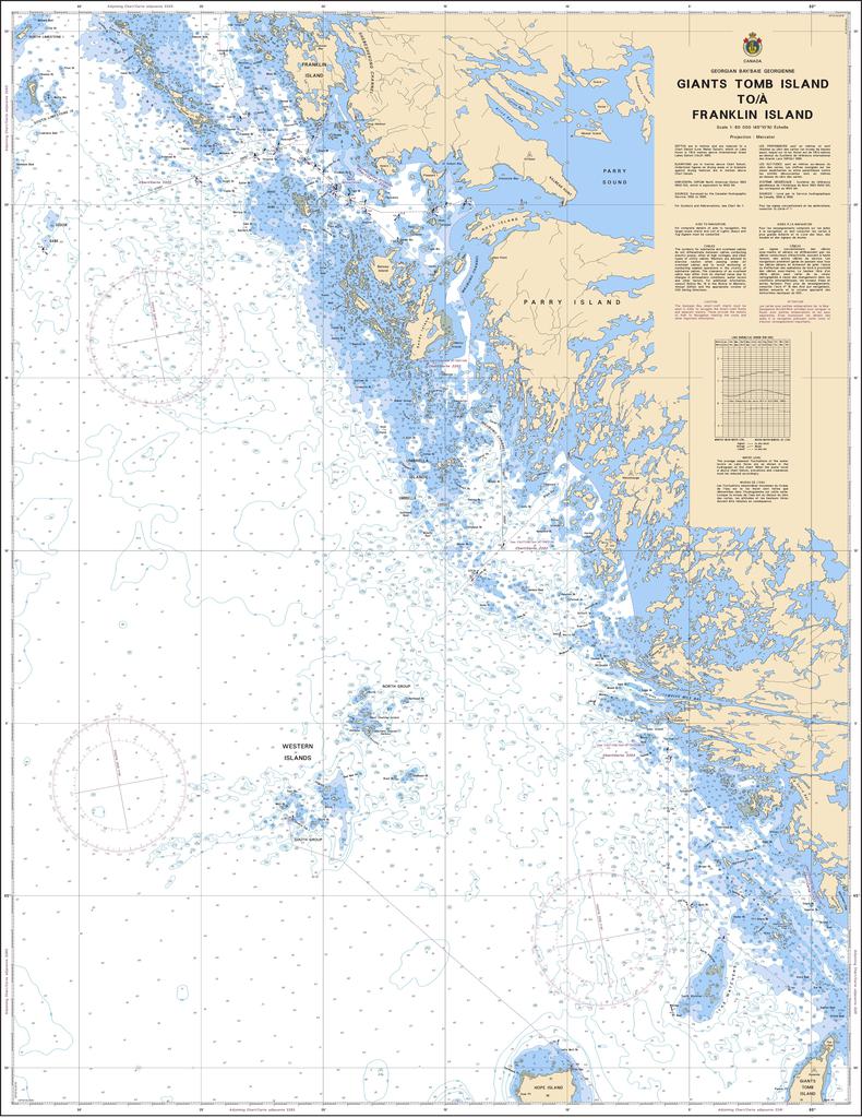 CHS Chart 2242: Giants Tomb Island to/à Franklin Island