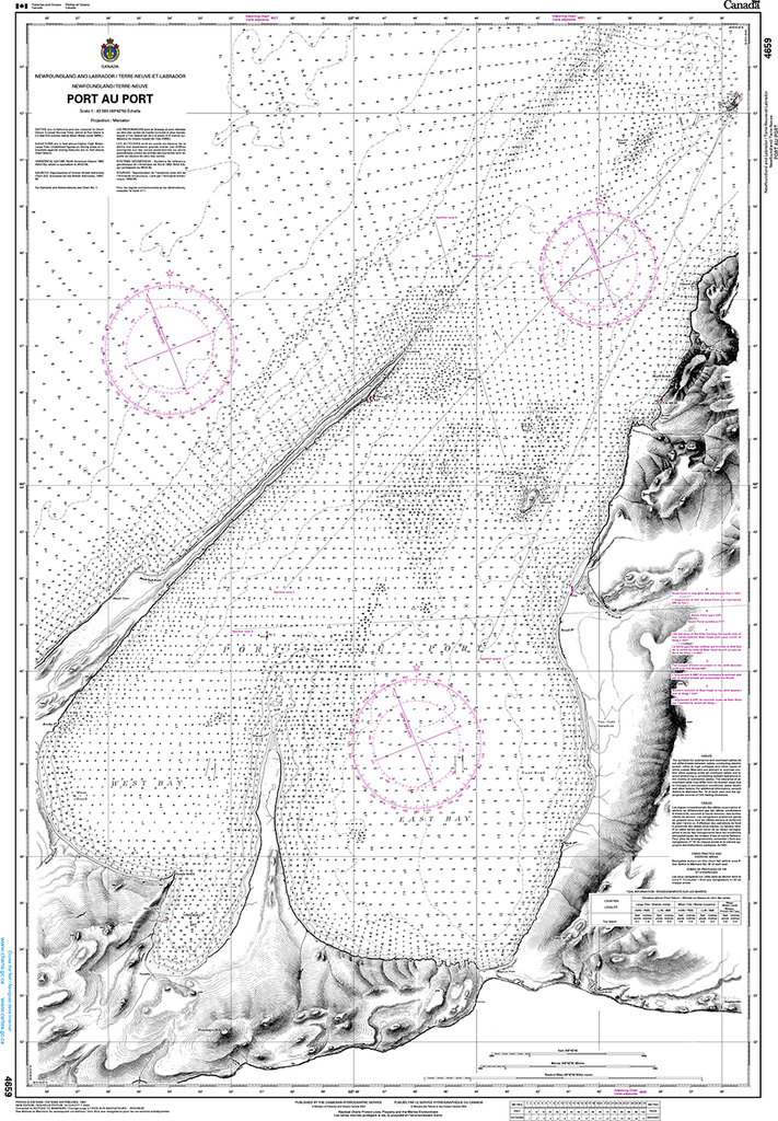 CHS Print-on-Demand Charts Canadian Waters-4659: Port au Port, CHS POD Chart-CHS4659