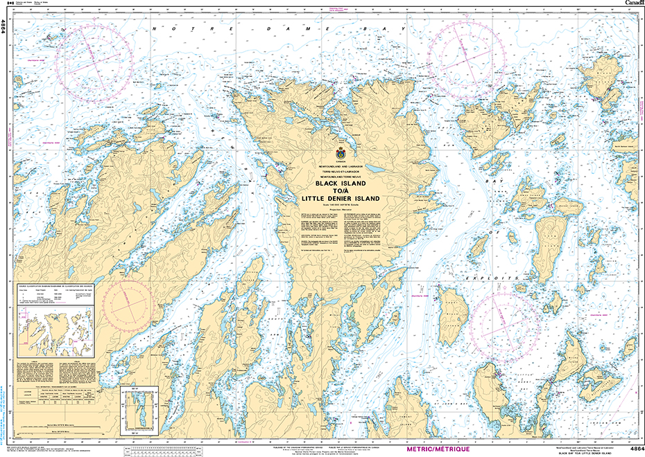 CHS Print-on-Demand Charts Canadian Waters-4864: Black Island to/€ Little Denier Island, CHS POD Chart-CHS4864