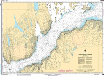 CHS Print-on-Demand Charts Canadian Waters-5468: Passage aux Feuilles, CHS POD Chart-CHS5468