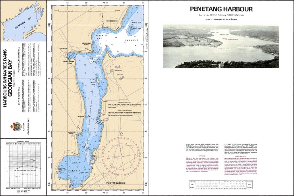 CHS Chart 2218: Penetang Harbour