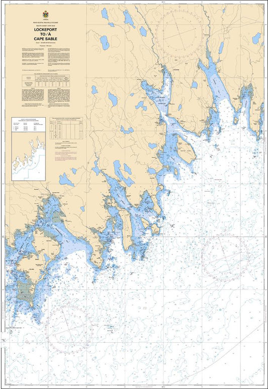 CHS Chart 4241: Lockeport to / à Cape Sable