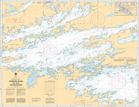 CHS Chart 6109: Sandpoint Island to/aux Anchor Islands