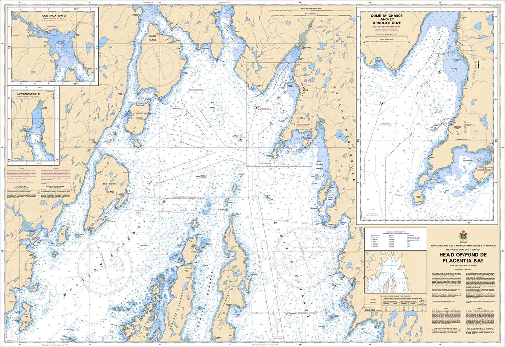 CHS Chart 4839: Head of / Fond de Placentia Bay