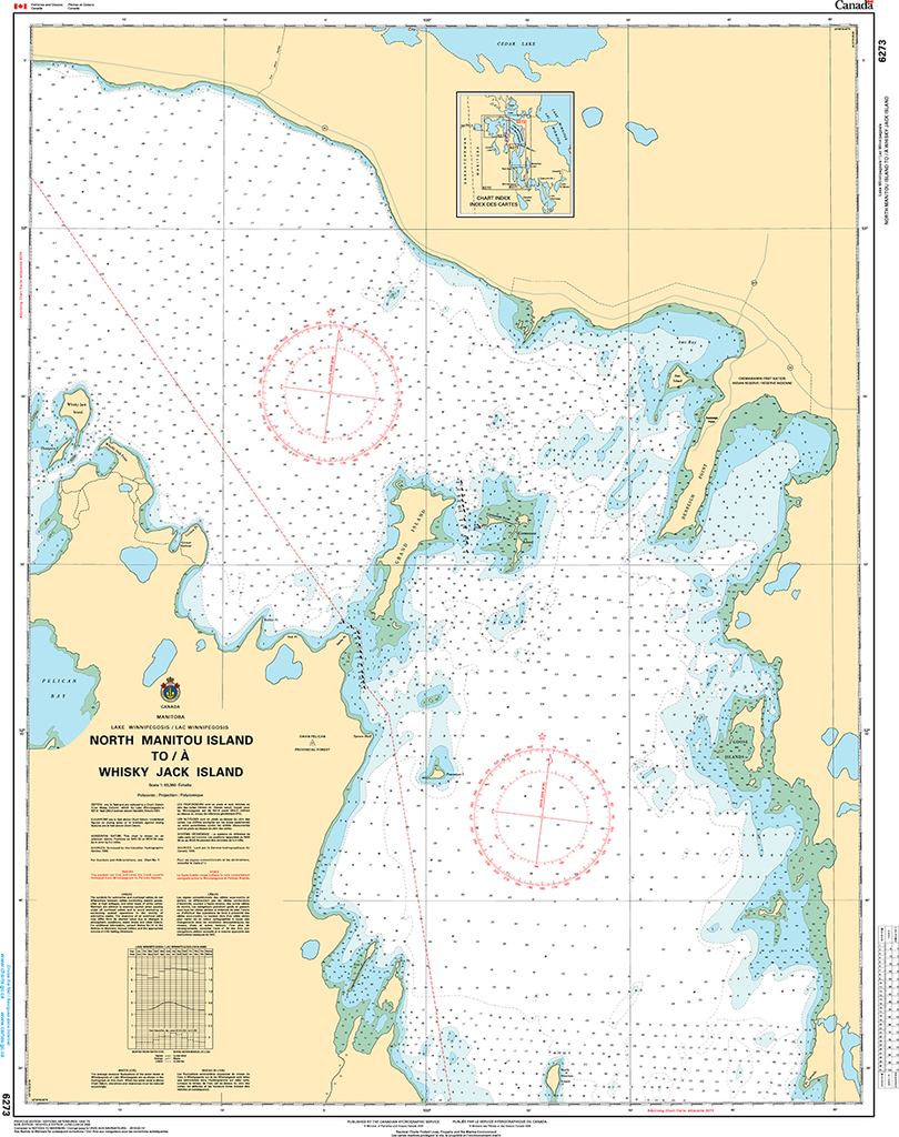 CHS Print-on-Demand Charts Canadian Waters-6273: North Manitou Island to/€ Whiskey Jack Island, CHS POD Chart-CHS6273
