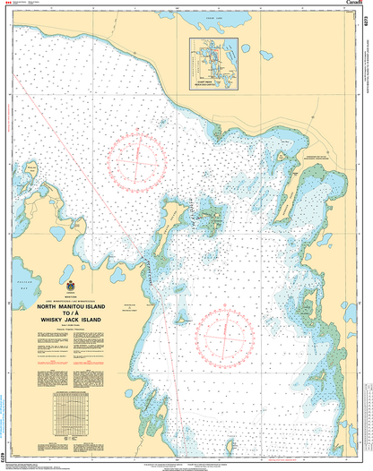 CHS Print-on-Demand Charts Canadian Waters-6273: North Manitou Island to/€ Whiskey Jack Island, CHS POD Chart-CHS6273