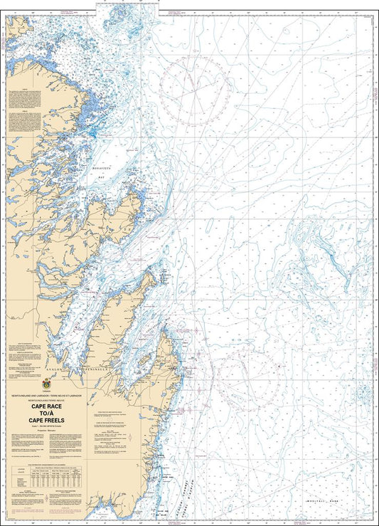 CHS Chart 4017: Cape Race to / à Cape Freels