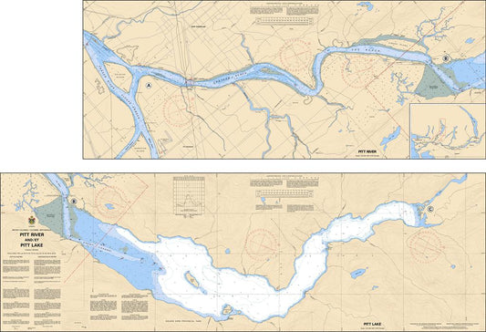 CHS Chart 3062: Pitt River and/et Pitt Lake