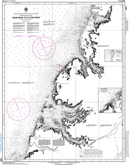 CHS Print-on-Demand Charts Canadian Waters-4661: Bear Head to/€ Cow Head, CHS POD Chart-CHS4661