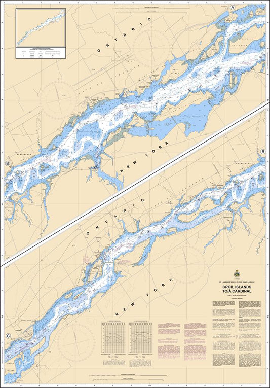 CHS Chart 1434: Croil Islands to/à Cardinal