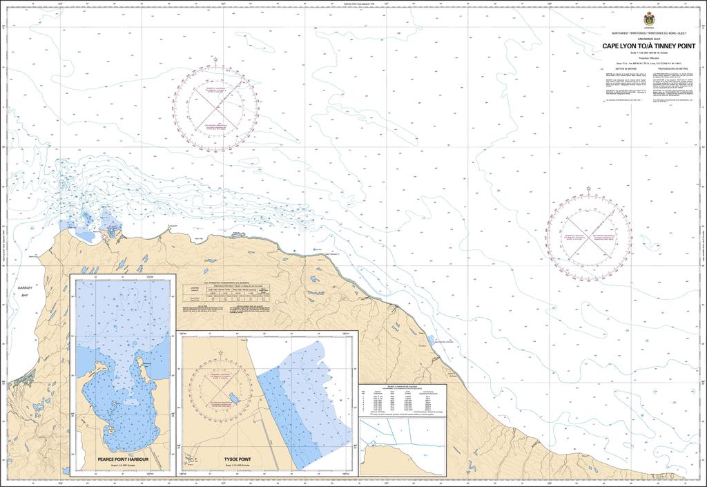CHS Chart 7666: Cape Lyon to/à Tinney Point