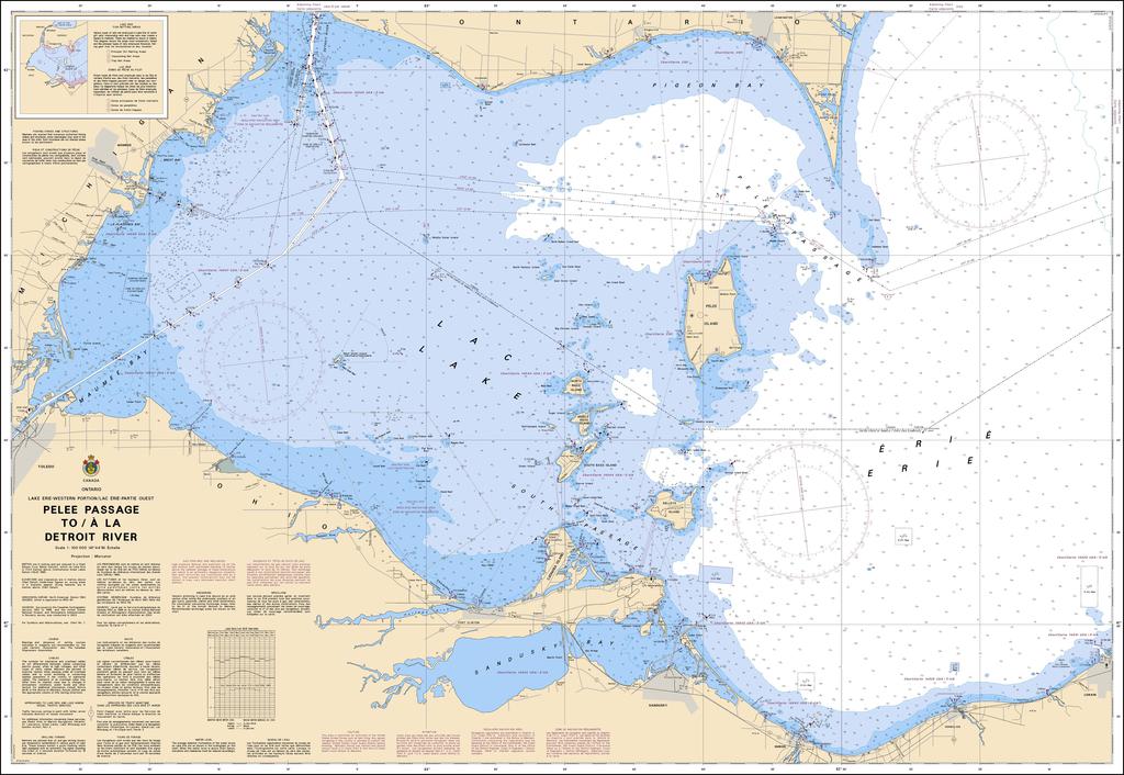 CHS Chart 2123: Pelee Passage to/à la Detroit River