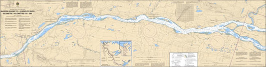 CHS Chart 6413: McGern Island to/à Wrigley River Kilometre 510 / Kilomètre 580