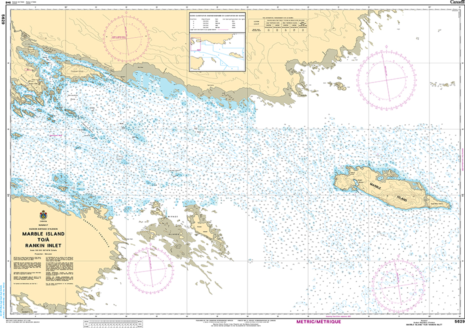 CHS Print-on-Demand Charts Canadian Waters-5629: Marble Island to/€ Rankin Inlet, CHS POD Chart-CHS5629