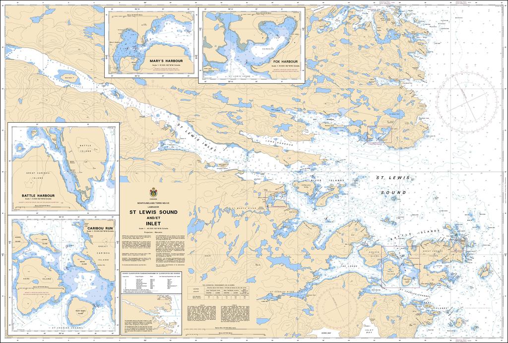 CHS Chart 5031: St. Lewis Sound and / et Inlet