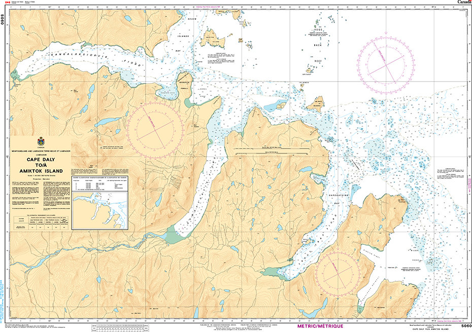 CHS Print-on-Demand Charts Canadian Waters-5060: Cape Daly to/ˆ Amiktok Island, CHS POD Chart-CHS5060