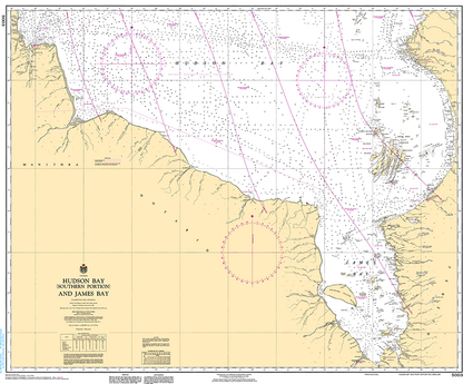 CHS Print-on-Demand Charts Canadian Waters-5003: Hudson Bay (Southern Portion) and James Bay, CHS POD Chart-CHS5003