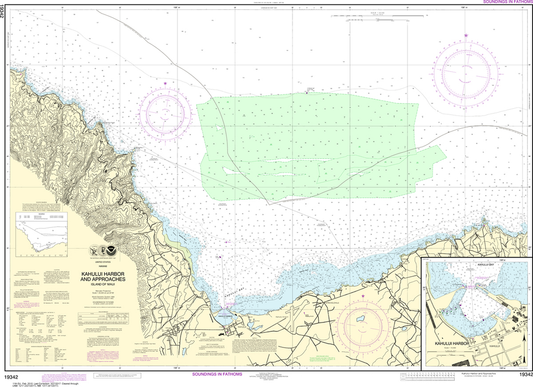 NOAA Chart 19342: Kahului Harbor and Approaches, Kahului Harbor