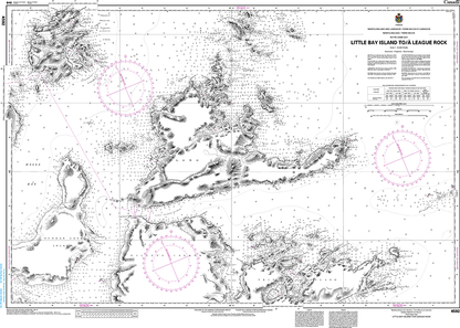 CHS Print-on-Demand Charts Canadian Waters-4592: Little Bay Island to / € League Rock, CHS POD Chart-CHS4592
