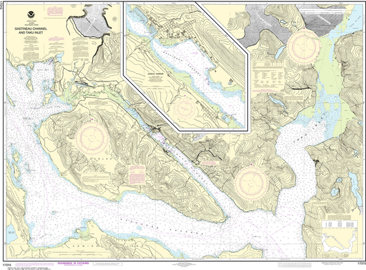 NOAA Chart 17315: Gastineau Channel and Taku Inlet, Juneau Harbor