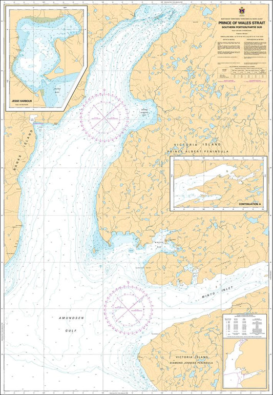 CHS Chart 7521: Prince of Wales Strait, Southern Portion/ Partie Sud