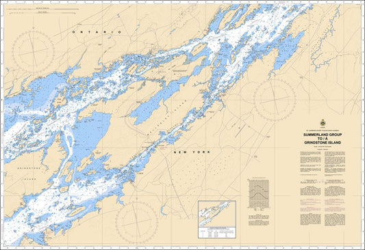 CHS Chart 1437: Summerland Group to/à Grindstone Island