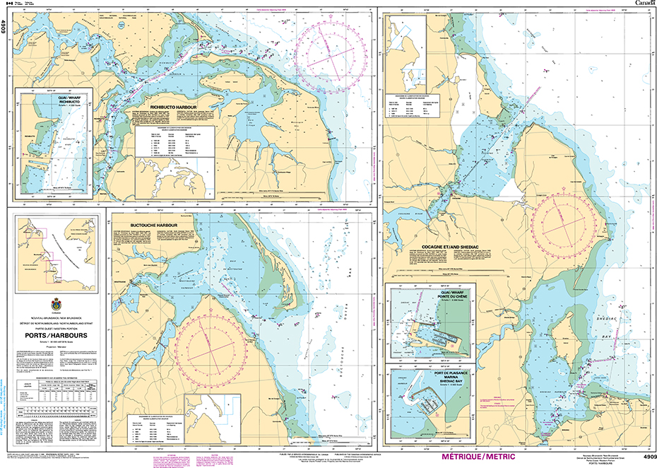 CHS Print-on-Demand Charts Canadian Waters-4909: DЋtroit de Northumberland/Northumberland Strait (Partie Ouest/Western Portion), CHS POD Chart-CHS4909