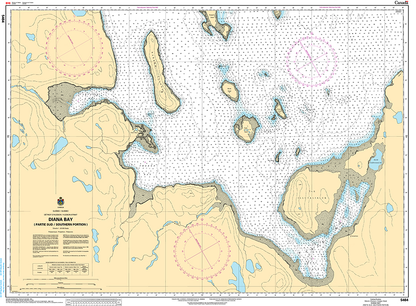 CHS Print-on-Demand Charts Canadian Waters-5464: Diana Bay (Partie Sud/Southern Portion), CHS POD Chart-CHS5464