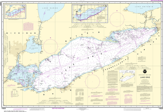 NOAA Chart 14820: Lake Erie
