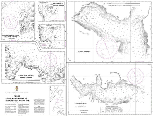 CHS Chart 4506: Plans: Vicinity of Canada Bay / Environs de Canada Bay