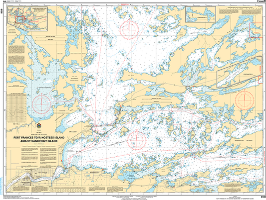 CHS Print-on-Demand Charts Canadian Waters-6108: Fort Frances to/€ Hostess Island and/et Sandpoint Island, CHS POD Chart-CHS6108