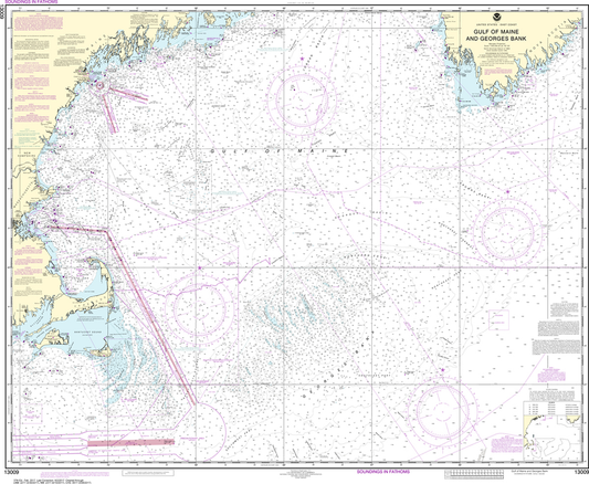 NOAA Chart 13009: Gulf of Maine and Georges Bank