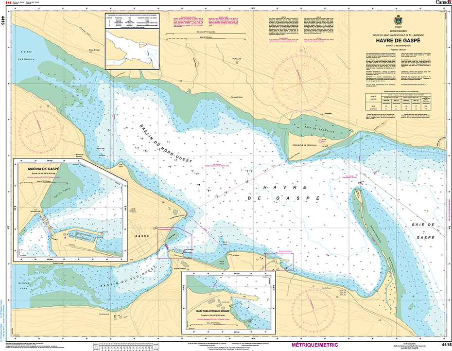 CHS Print-on-Demand Charts Canadian Waters-4416: Havre de GaspЋ, CHS POD Chart-CHS4416