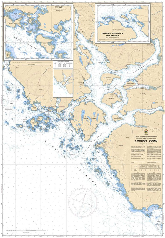 CHS Chart 3677: Kyuquot Sound