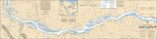 CHS Chart 6411: Trail River to/à Camsell Bend Kilometre 390 / Kilometre 460