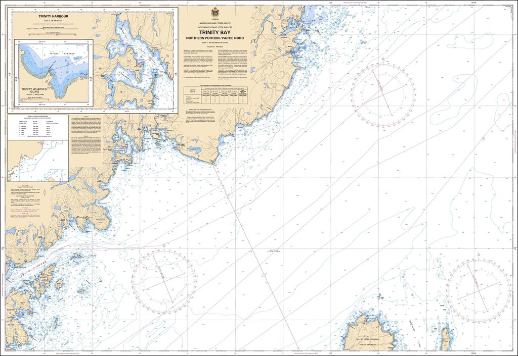 CHS Chart 4853: Trinity Bay: Northern Portion / Partie Nord
