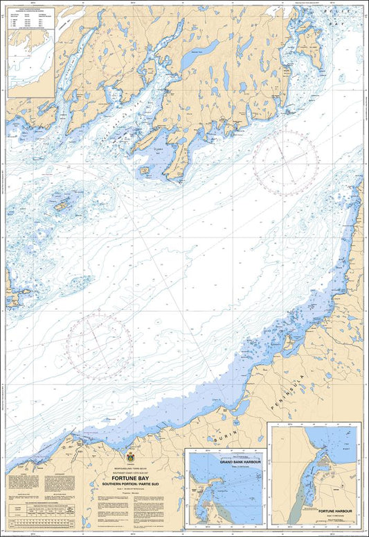 CHS Chart 4832: Fortune Bay: Southern Portion / Partie Sud