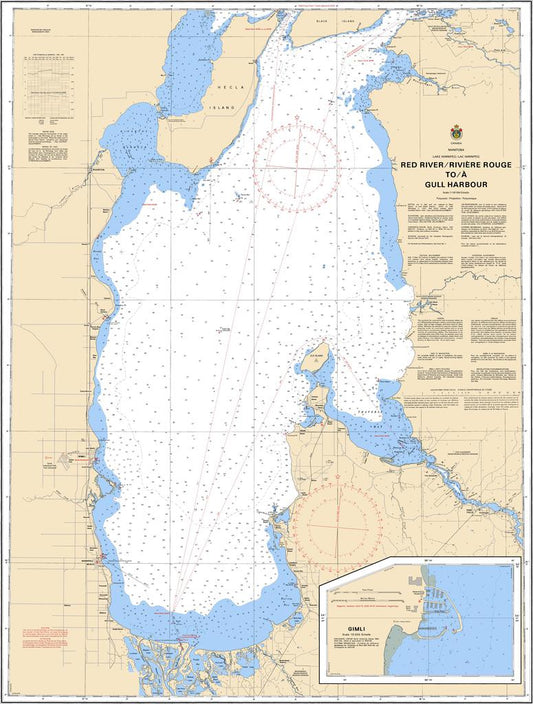 CHS Chart 6251: Red River / Rivière Rouge to/à Gull Harbour