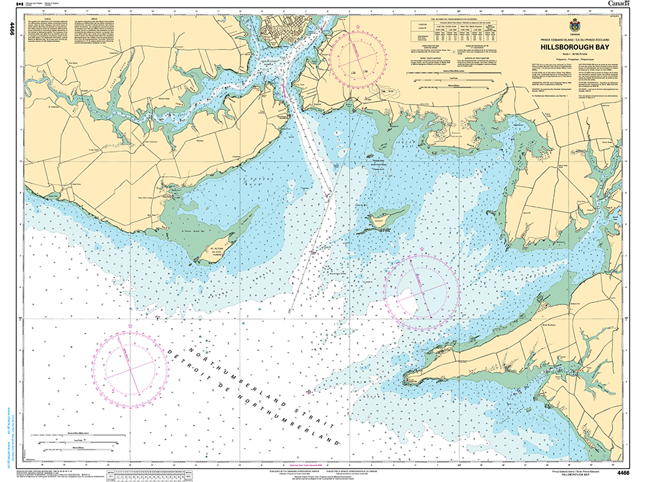 CHS Print-on-Demand Charts Canadian Waters-4466: Hillsborough Bay, CHS POD Chart-CHS4466