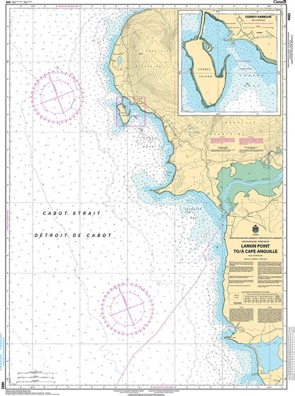 CHS Print-on-Demand Charts Canadian Waters-4682: Larkin Point to / € Cape Anguille, CHS POD Chart-CHS4682