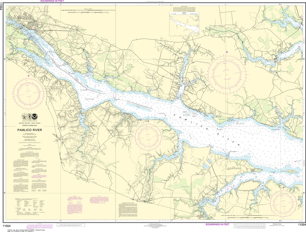 NOAA Chart 11554: Pamlico River
